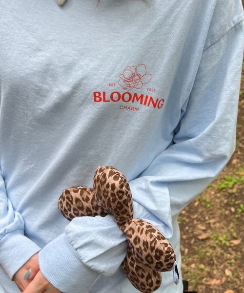 BLOOMING CHARM(ブルーミングチャーム)の「BLOOMING CHARM long sleeve T-shirt(Tシャツ/カットソー・レディース・サックスブルー系・ONE SIZE)」の7枚目の写真
