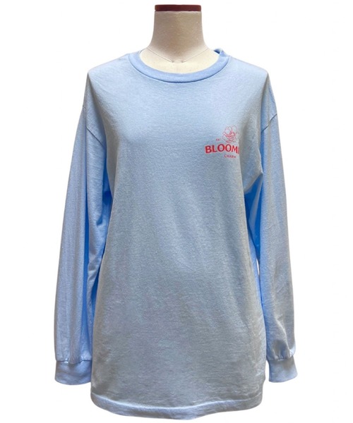 BLOOMING CHARM(ブルーミングチャーム)の「BLOOMING CHARM long sleeve T-shirt(Tシャツ/カットソー・レディース・サックスブルー系・ONE SIZE)」の3枚目の写真
