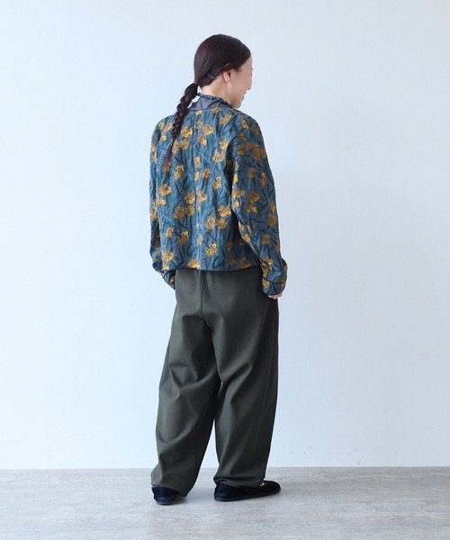 yuni(ユニ )の「Cotton Nylon sheer blooming embroidery haori blouse(シャツ/ブラウス・レディース・レッド/チャコールグレー/ベージュ・FREE)」の7枚目の写真