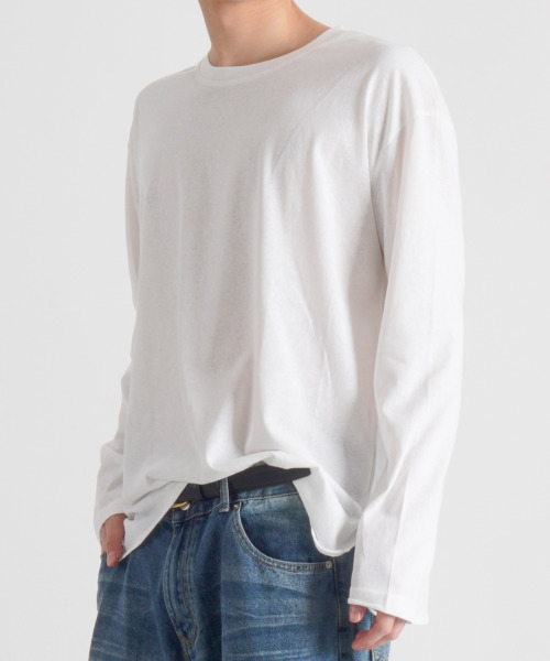 BUTTON SEOUL(ボタンソウル)の「バックスリットクールタッチロングスリーブ (3カラー)(Tシャツ/カットソー・メンズ・ブラック/ホワイト/スカイブルー・MEDIUM/LARGE/X-LARGE)」の8枚目の写真