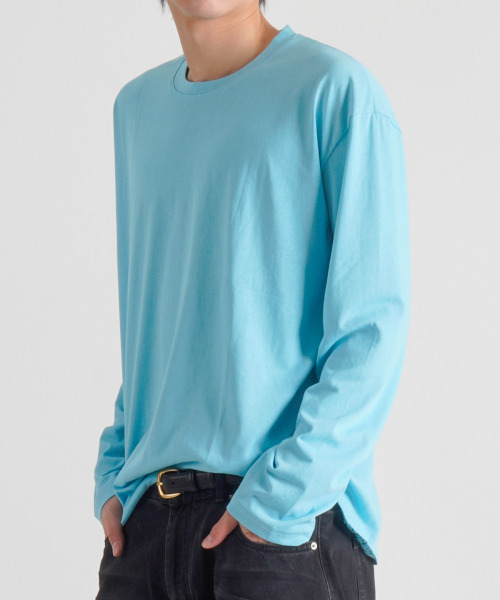 BUTTON SEOUL(ボタンソウル)の「バックスリットクールタッチロングスリーブ (3カラー)(Tシャツ/カットソー・メンズ・ブラック/ホワイト/スカイブルー・MEDIUM/LARGE/X-LARGE)」の11枚目の写真