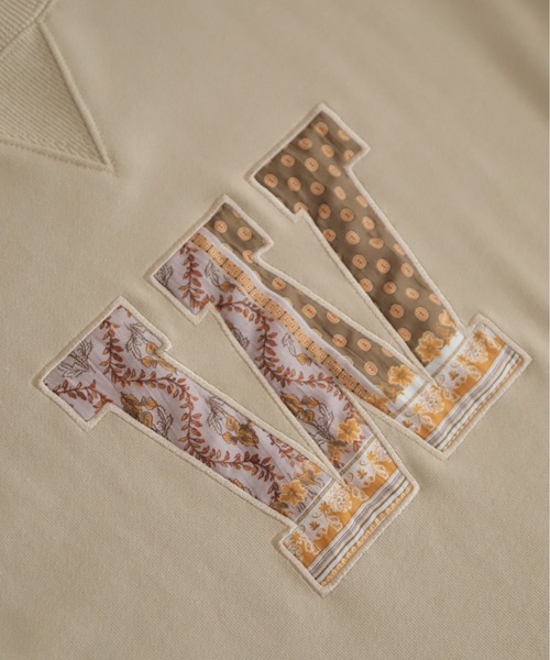NOMBRE IMPAIR（ノンブルアンペール）の「ロゴワッペン付き裏毛　クルーネックプルオーバー（Tシャツ/カットソー・レディース・ベージュ/キャメル・FREE）」の19枚目の写真