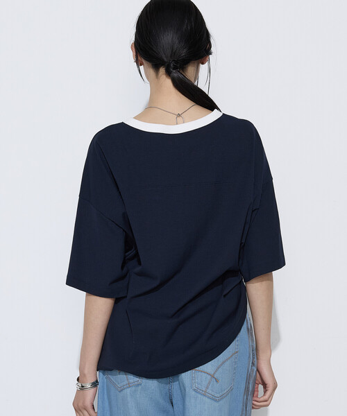 COMME CA Wardrobe(コムサワードローブ)の「ヴィンテージレアルツイストライト プリントTシャツ(Tシャツ/カットソー・レディース・ミント/ネイビー/オフホワイト・FREE)」の15枚目の写真