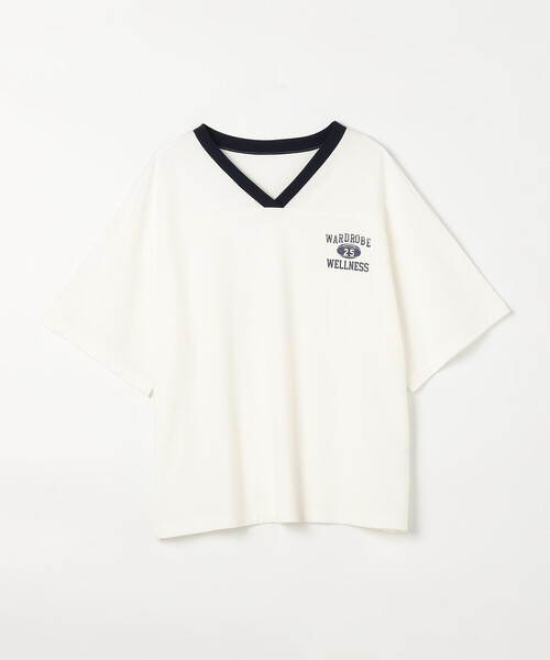 COMME CA Wardrobe(コムサワードローブ)の「ヴィンテージレアルツイストライト プリントTシャツ(Tシャツ/カットソー・レディース・ミント/ネイビー/オフホワイト・FREE)」の20枚目の写真