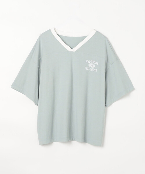 COMME CA Wardrobe(コムサワードローブ)の「ヴィンテージレアルツイストライト プリントTシャツ(Tシャツ/カットソー・レディース・ミント/ネイビー/オフホワイト・FREE)」の22枚目の写真