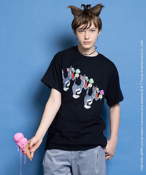 MILKBOY(ミルクボーイ)の「TOM&JERRY ICE CREAM TRIO Tシャツ(Tシャツ/カットソー・メンズ・A/B・M/L)」の14枚目の写真