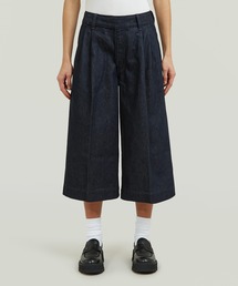 Pleated Culotte Jeans/フロントプリーツデザインキュロットジーンズ/ジョーツ