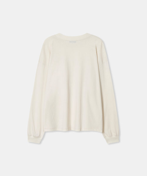 THEENDQUESTION(ジエンドクエスチョン)の「Bio-washed t-shirt / IVORY(Tシャツ/カットソー・レディース・その他・FREE)」の2枚目の写真