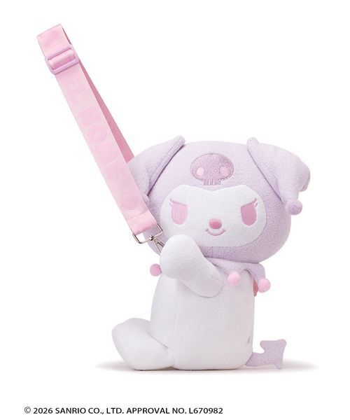SNIDEL HOME(スナイデルホーム)の「【クロミ】ぬいぐるみバッグ(ショルダーバッグ・レディース・ラベンダー/ブラック・F)」の1枚目の写真