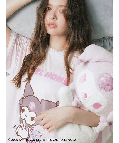 SNIDEL HOME(スナイデルホーム)の「【クロミ】ぬいぐるみバッグ(ショルダーバッグ・レディース・ラベンダー/ブラック・F)」の7枚目の写真