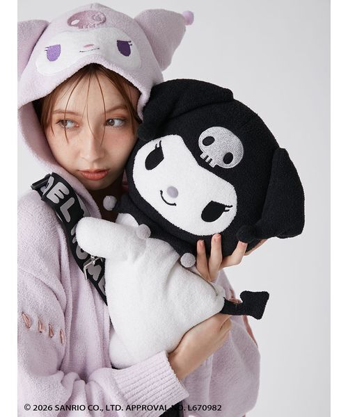 SNIDEL HOME(スナイデルホーム)の「【クロミ】ぬいぐるみバッグ(ショルダーバッグ・レディース・ラベンダー/ブラック・F)」の10枚目の写真