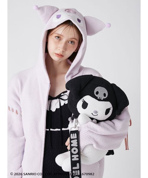 SNIDEL HOME(スナイデルホーム)の「【クロミ】ぬいぐるみバッグ(ショルダーバッグ・レディース・ラベンダー/ブラック・F)」の11枚目の写真