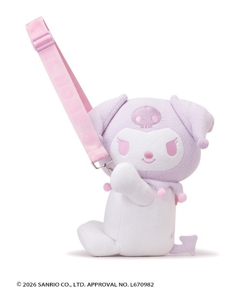 SNIDEL HOME(スナイデルホーム)の「【クロミ】ぬいぐるみバッグ(ショルダーバッグ・レディース・ラベンダー/ブラック・F)」の15枚目の写真