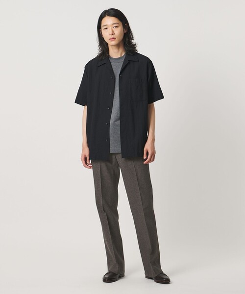 UNITED ARROWS(ユナイテッドアローズ)の「ポリエステル リネンライク セミフレアトラウザーズ(スラックス・メンズ・モカ/ダークグレー・L/M/S/XL)」の7枚目の写真