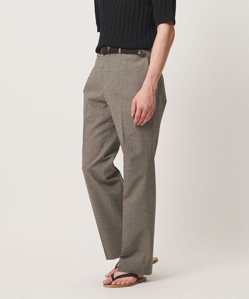 UNITED ARROWS(ユナイテッドアローズ)の「ポリエステル リネンライク セミフレアトラウザーズ(スラックス・メンズ・モカ/ダークグレー・L/M/S/XL)」の9枚目の写真