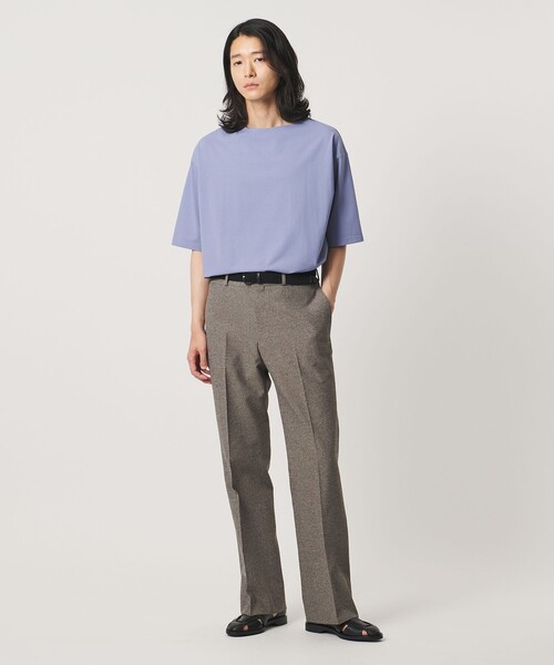 UNITED ARROWS(ユナイテッドアローズ)の「ポリエステル リネンライク セミフレアトラウザーズ(スラックス・メンズ・モカ/ダークグレー・L/M/S/XL)」の12枚目の写真