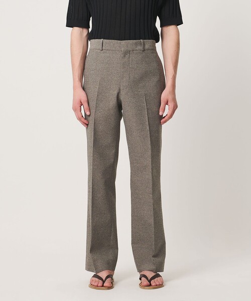 UNITED ARROWS(ユナイテッドアローズ)の「ポリエステル リネンライク セミフレアトラウザーズ(スラックス・メンズ・モカ/ダークグレー・L/M/S/XL)」の13枚目の写真