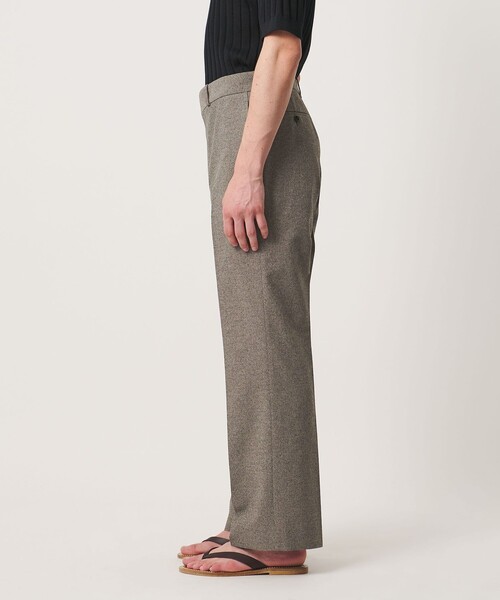 UNITED ARROWS(ユナイテッドアローズ)の「ポリエステル リネンライク セミフレアトラウザーズ(スラックス・メンズ・モカ/ダークグレー・L/M/S/XL)」の14枚目の写真