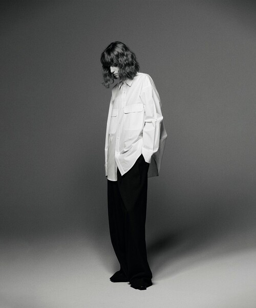 ARNO（アルノ）の「【ARNO/アルノ】Milan（シャツ/ブラウス・レディース・ホワイト/ブラック・FREE）」の11枚目の写真