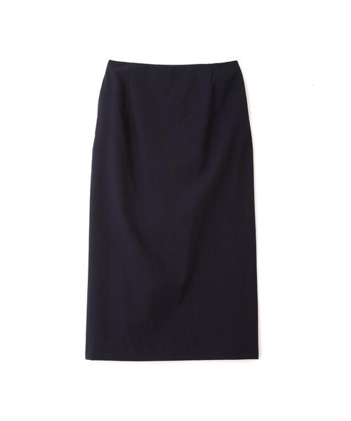 YLEVE（イレーヴ）の「YLEVE / WOOL CHAMBRAY SKIRT（スカート・レディース・グレー/ネイビー・1/0/2）」の3枚目の写真