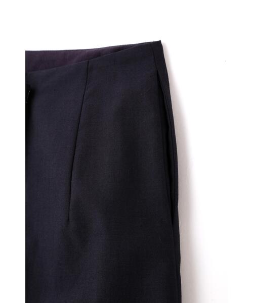 YLEVE（イレーヴ）の「YLEVE / WOOL CHAMBRAY SKIRT（スカート・レディース・グレー/ネイビー・1/0/2）」の5枚目の写真