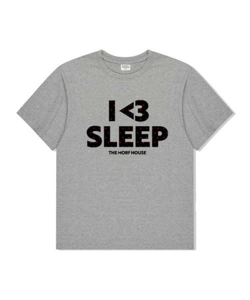 THEMORFHOUSE(ザモーフハウス)の「アイラブスリップオーバーサイズ半袖Tシャツメランジグレー(Tシャツ/カットソー・レディース・その他・SMALL/MEDIUM/LARGE)」の1枚目の写真
