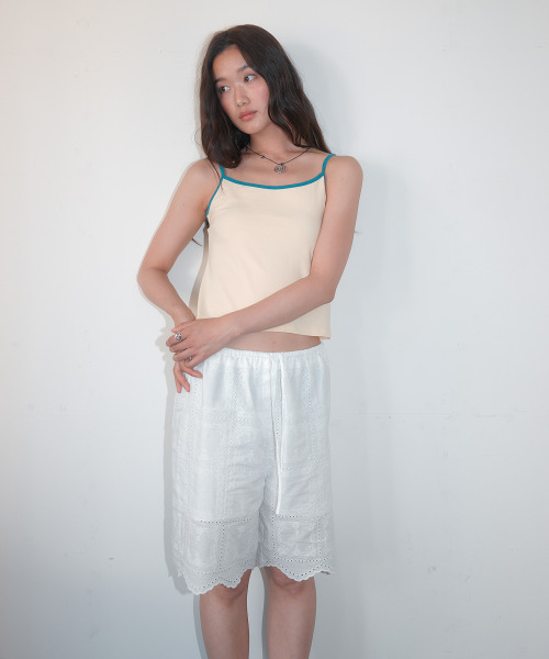 HOMEBODY THINGS(ホームバディ ティングズ)の「Contrast Strap Sleeveless (LIGHT YELLOW)(Tシャツ/カットソー・レディース・その他・2/1)」の5枚目の写真