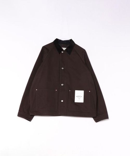 Traditional Weatherwear(トラディショナルウェザーウェア)の「WORK JACKET 005(カバーオール・メンズ・ネイビー/セージグリーン/チョコ・38/36)」の2枚目の写真
