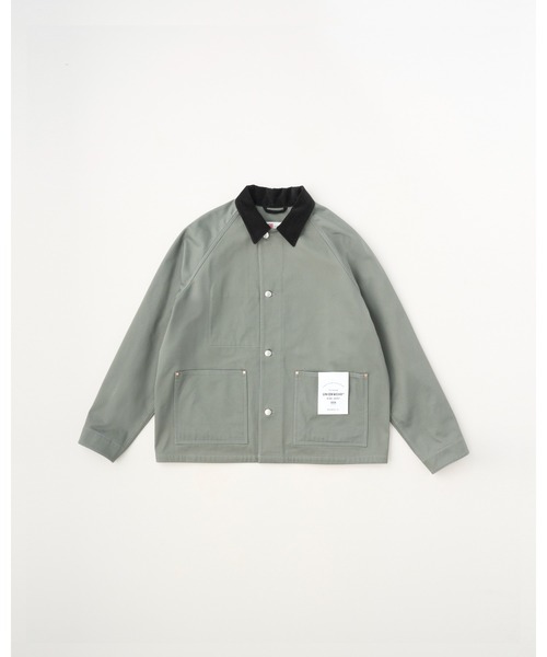 Traditional Weatherwear(トラディショナルウェザーウェア)の「WORK JACKET 005(カバーオール・メンズ・ネイビー/セージグリーン/チョコ・38/36)」の1枚目の写真