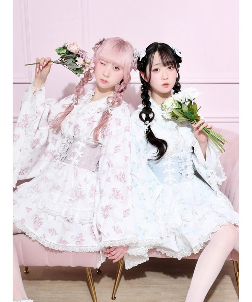 ローズブーケチュールフレア浴衣ドレス（浴衣）｜NOEMIE（ノエミー）の