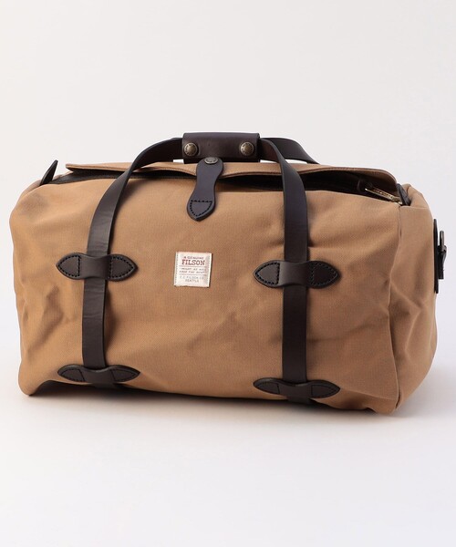 FILSON(フィルソン)の「FILSON/フィルソン Small Rugged Twill Duffle Bag/ラグドツイル ダッフルバッグ スモール(ボストンバッグ・メンズ・ブラウン/オリーブ・ONE SIZE)」の1枚目の写真