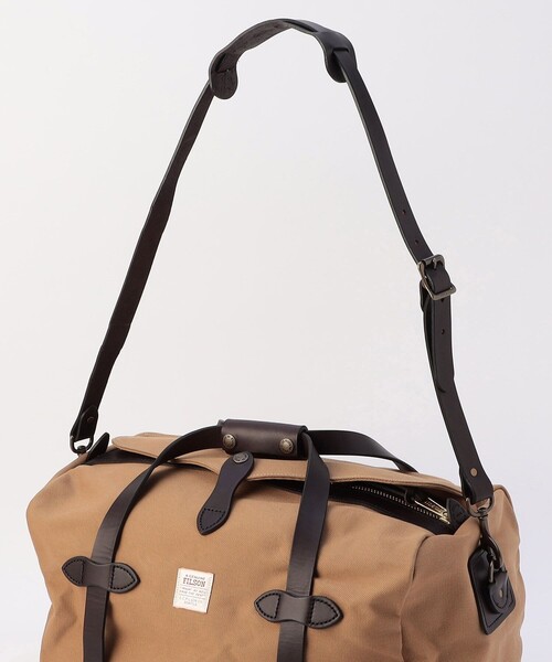 FILSON(フィルソン)の「FILSON/フィルソン Small Rugged Twill Duffle Bag/ラグドツイル ダッフルバッグ スモール(ボストンバッグ・メンズ・ブラウン/オリーブ・ONE SIZE)」の6枚目の写真