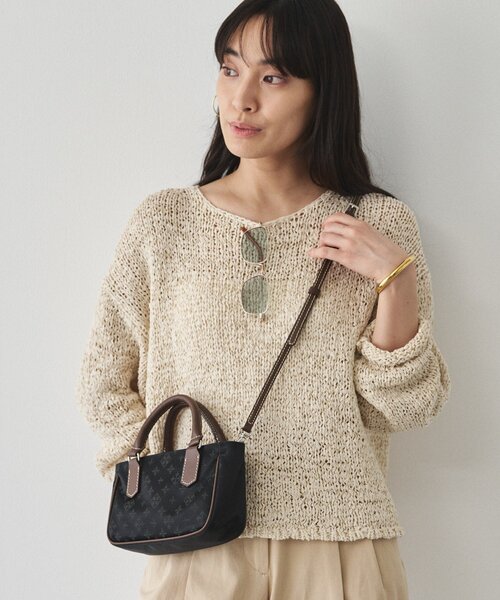 russet（ラシット）の「ナイロンジャガード2WAYミニショルダーバッグ（ショルダーバッグ・レディース・ブラック/キナリ/ブラウン・FREE）」の19枚目の写真