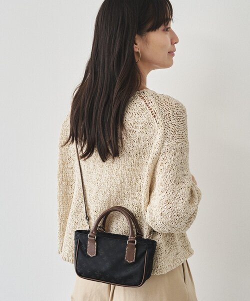 russet（ラシット）の「ナイロンジャガード2WAYミニショルダーバッグ（ショルダーバッグ・レディース・ブラック/キナリ/ブラウン・FREE）」の20枚目の写真