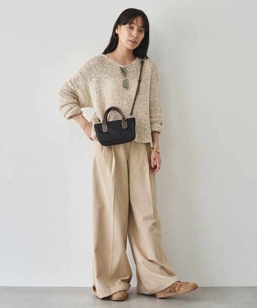 russet（ラシット）の「ナイロンジャガード2WAYミニショルダーバッグ（ショルダーバッグ・レディース・ブラック/キナリ/ブラウン・FREE）」の21枚目の写真
