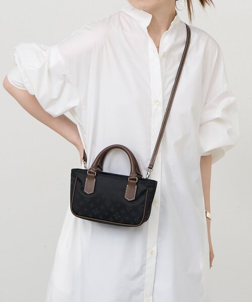 russet（ラシット）の「ナイロンジャガード2WAYミニショルダーバッグ（ショルダーバッグ・レディース・ブラック/キナリ/ブラウン・FREE）」の22枚目の写真