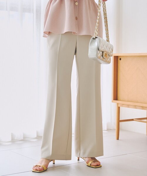 La boutique BonBon(ラブティックボンボン)の「フレアパンツ(その他パンツ・レディース・ブラック/ライトベージュ/ネイビー・38/36)」の2枚目の写真