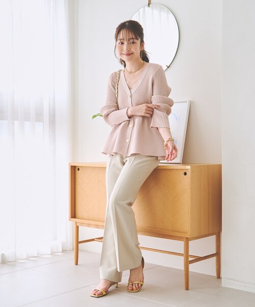 La boutique BonBon(ラブティックボンボン)の「フレアパンツ(その他パンツ・レディース・ブラック/ライトベージュ/ネイビー・38/36)」の18枚目の写真