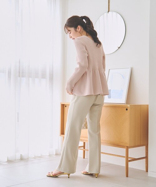 La boutique BonBon(ラブティックボンボン)の「フレアパンツ(その他パンツ・レディース・ブラック/ライトベージュ/ネイビー・38/36)」の19枚目の写真