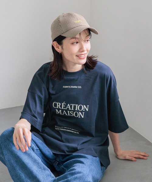 studio CLIP(スタディオクリップ)の「【接触冷感・遮熱機能】ボックスカラーロゴTシャツ(Tシャツ/カットソー・レディース・ネイビー/レッド/ブラウン・FREE)」の18枚目の写真