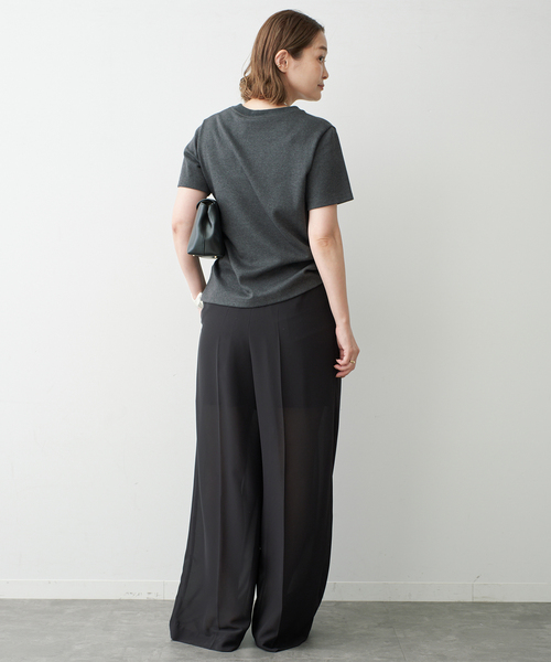 Deuxieme Classe(ドゥーズィエムクラス)の「*Minimal Sheer パンツ(スラックス・レディース・ブラック/ネイビー・38/36/34)」の8枚目の写真