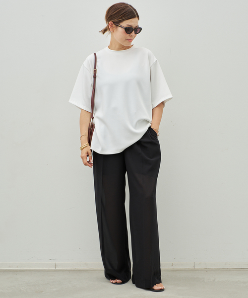 Deuxieme Classe(ドゥーズィエムクラス)の「*Minimal Sheer パンツ(スラックス・レディース・ブラック/ネイビー・38/36/34)」の11枚目の写真