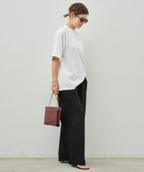 Deuxieme Classe(ドゥーズィエムクラス)の「*Minimal Sheer パンツ(スラックス・レディース・ブラック/ネイビー・38/36/34)」の12枚目の写真