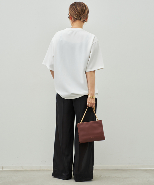 Deuxieme Classe(ドゥーズィエムクラス)の「*Minimal Sheer パンツ(スラックス・レディース・ブラック/ネイビー・38/36/34)」の13枚目の写真