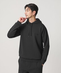 BEAUTY&YOUTH UNITED ARROWS | 【WEB限定 WARDROBE SMART】ダブルニット ロゴ スウェットフーディ/セットアップ対応 【抗菌・防臭】(パーカー)