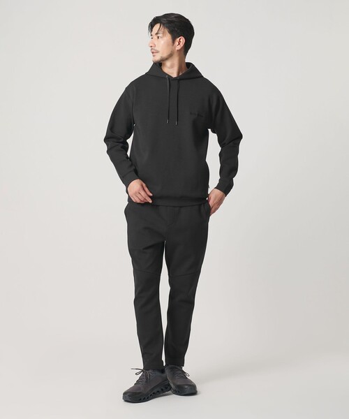 BEAUTY&YOUTH UNITED ARROWS(ビューティーアンドユースユナイテッドアローズ)の「【WEB限定 WARDROBE SMART】ダブルニット ロゴ スウェットフーディ/セットアップ対応 【抗菌・防臭】(パーカー・メンズ・グレー/その他1/ネイビー/ブラック/オリーブ・S/M/L/XL)」の8枚目の写真