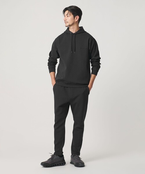 BEAUTY&YOUTH UNITED ARROWS(ビューティーアンドユースユナイテッドアローズ)の「【WEB限定 WARDROBE SMART】ダブルニット ロゴ スウェットフーディ/セットアップ対応 【抗菌・防臭】(パーカー・メンズ・グレー/その他1/ネイビー/ブラック/オリーブ・S/M/L/XL)」の10枚目の写真
