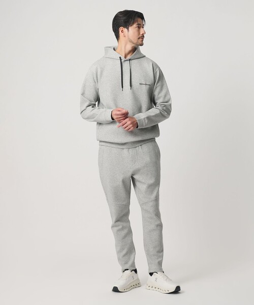 BEAUTY&YOUTH UNITED ARROWS(ビューティーアンドユースユナイテッドアローズ)の「【WEB限定 WARDROBE SMART】ダブルニット ロゴ スウェットフーディ/セットアップ対応 【抗菌・防臭】(パーカー・メンズ・グレー/その他1/ネイビー/ブラック/オリーブ・S/M/L/XL)」の11枚目の写真