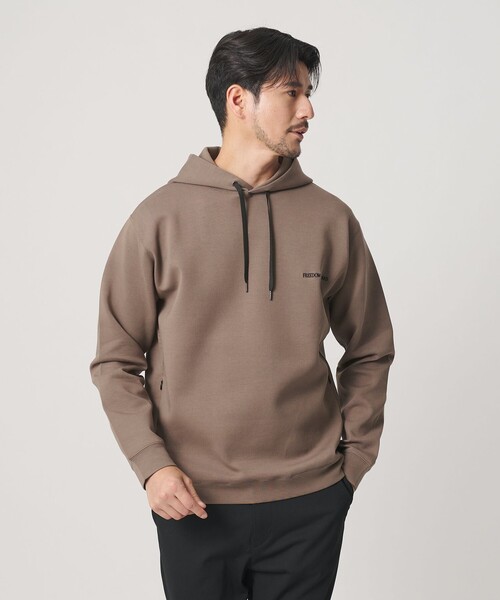 BEAUTY&YOUTH UNITED ARROWS(ビューティーアンドユースユナイテッドアローズ)の「【WEB限定 WARDROBE SMART】ダブルニット ロゴ スウェットフーディ/セットアップ対応 【抗菌・防臭】(パーカー・メンズ・グレー/その他1/ネイビー/ブラック/オリーブ・S/M/L/XL)」の15枚目の写真
