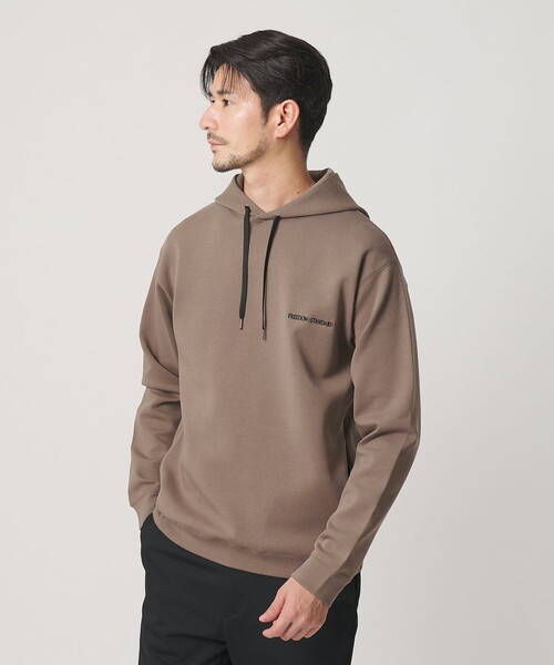 BEAUTY&YOUTH UNITED ARROWS(ビューティーアンドユースユナイテッドアローズ)の「【WEB限定 WARDROBE SMART】ダブルニット ロゴ スウェットフーディ/セットアップ対応 【抗菌・防臭】(パーカー・メンズ・グレー/その他1/ネイビー/ブラック/オリーブ・S/M/L/XL)」の16枚目の写真